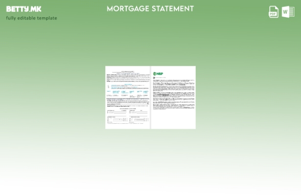 модерен стил Пакистански NBP хипотекарен заем во формати Word и PDF, шаблон 1